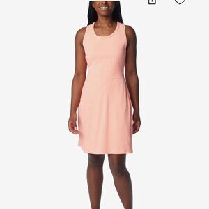 NWT Columbia Women's PFG Tidal Dress SZ Large Orange Omni-Shade Built-in Shorts
